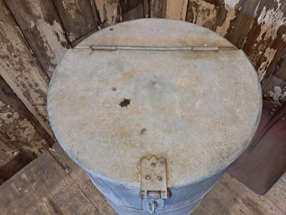 galvanised steel storage bin decorative homewares furniture storage garden