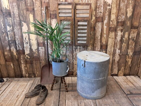 galvanised steel storage bin decorative homewares furniture storage garden