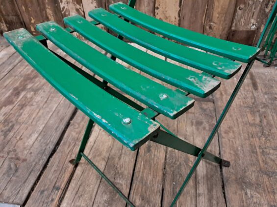 wood metal folding bistro chairs garden furniture occasional chairs