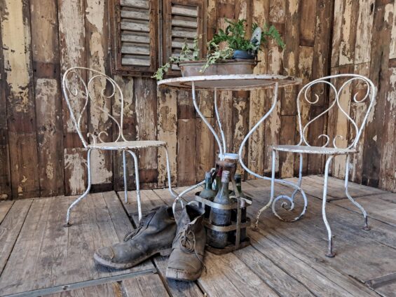 metal garden table and chairs set garden furniture