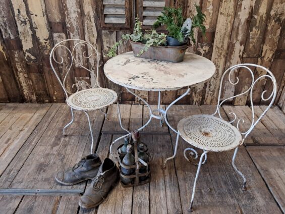 metal garden table and chairs set garden furniture