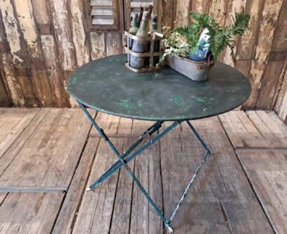 metal folding round bistro table garden furniture