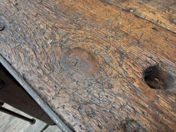 French dark wood workbench furniture tables
