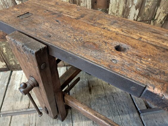French dark wood workbench furniture tables