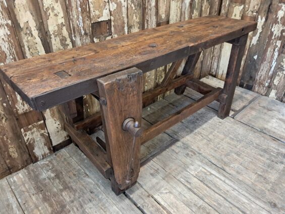 French dark wood workbench furniture tables