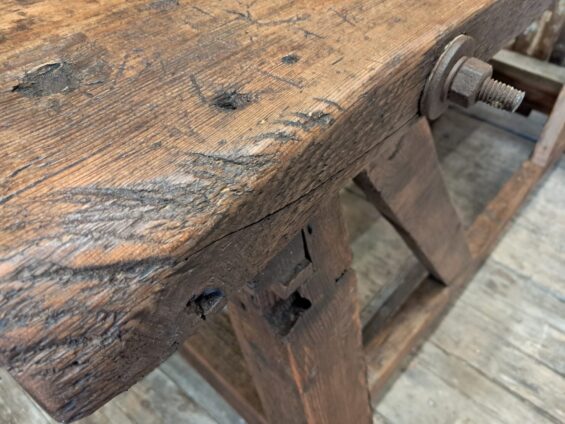 French dark wood workbench furniture tables