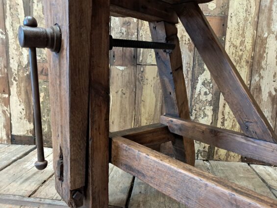 French dark wood workbench furniture tables