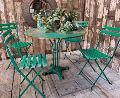 cast iron metal round table garden furniture tables