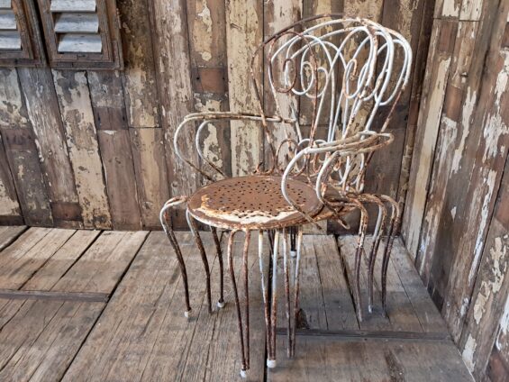 metal painted garden carver chairs garden furniture seating