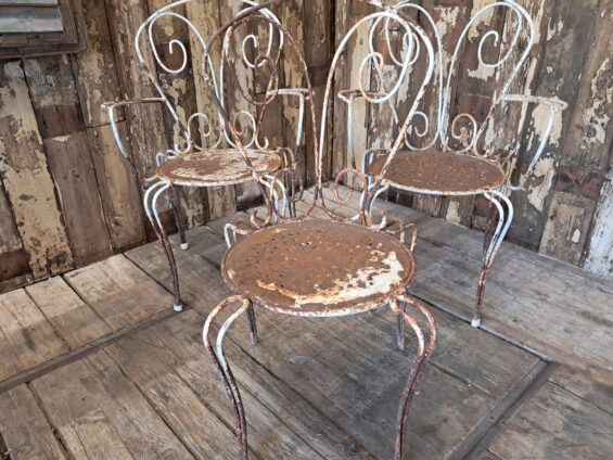 metal painted garden carver chairs garden furniture seating