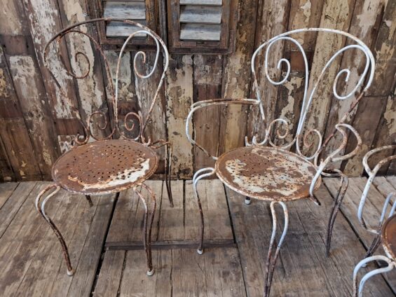 metal painted garden carver chairs garden furniture seating