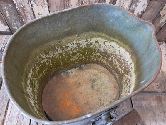 victorian metal and iron water carrier garden decorative