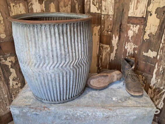galvanised metal dolly tubs garden planters homewares
