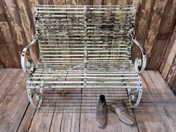 metal painted garden bench garden furniture seating