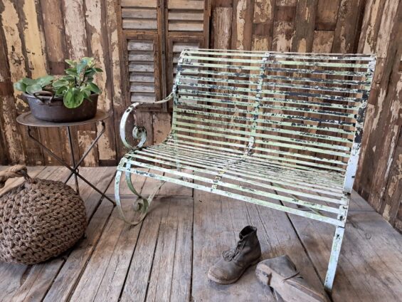 metal painted garden bench garden furniture seating
