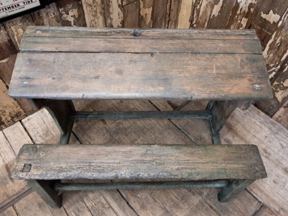 wooden childrens school desk bench furniture tables
