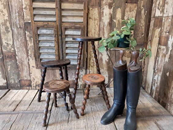 wooden stools plant stands bobbin legs hardwood decorative homewares furniture tables