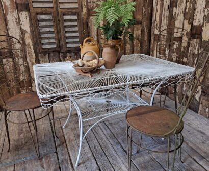 rectangular wire table furniture tables garden