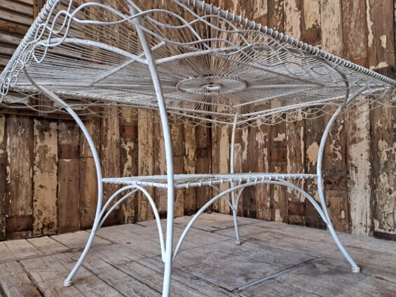 rectangular wire table furniture tables garden