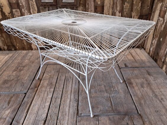 rectangular wire table furniture tables garden