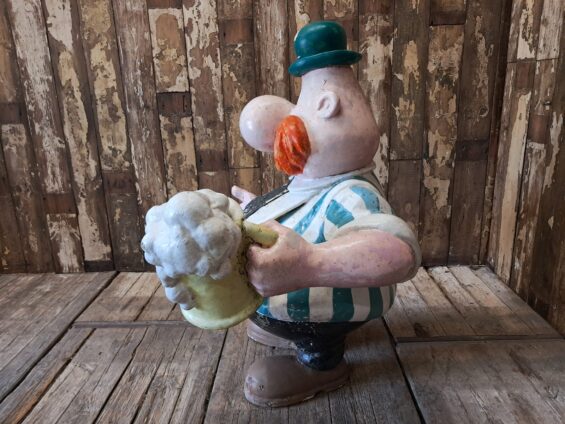 large plaster sculpture cartoon figure decorative art