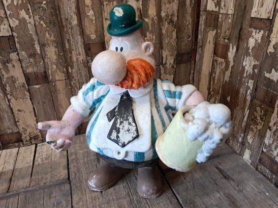 large plaster sculpture cartoon figure decorative art