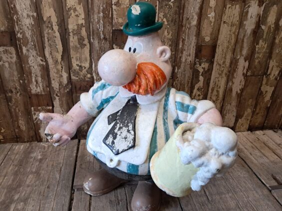 large plaster sculpture cartoon figure decorative art