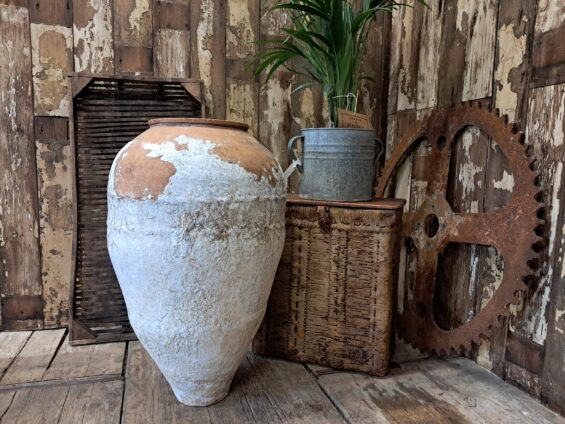 terracotta whitewash olive oil pot garden planters decorative homewares