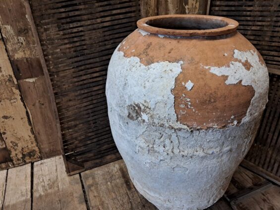 terracotta whitewash olive oil pot garden planters decorative homewares