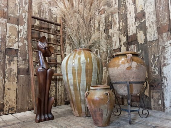 glazed terracotta spanish olive pot garden planters decorative homewares