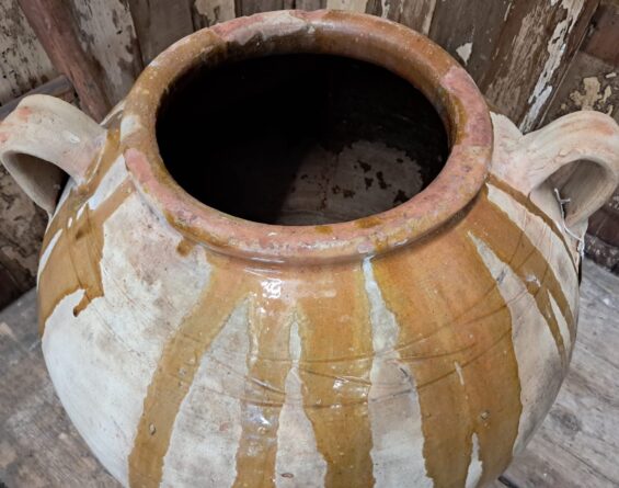 glazed terracotta spanish olive pot garden planters decorative homewares