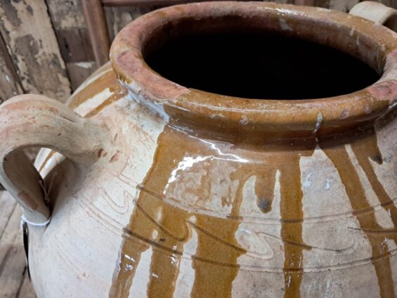glazed terracotta spanish olive pot garden planters decorative homewares
