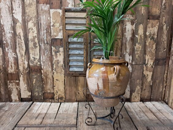glazed terracotta spanish olive pot garden planters decorative homewares