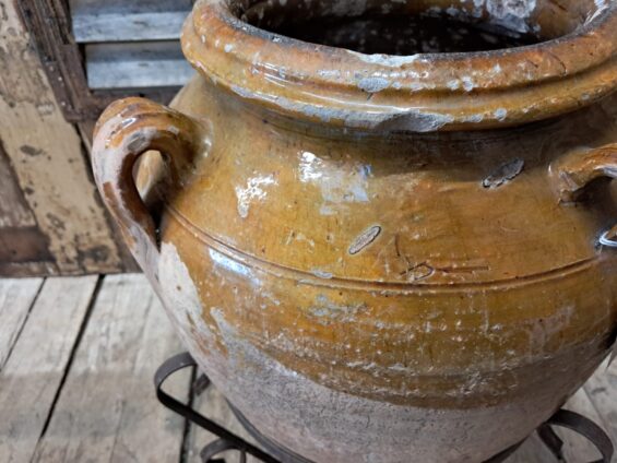 glazed terracotta spanish olive pot garden planters decorative homewares