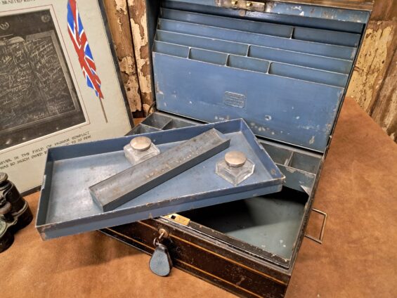 metal military writing box decorative homewares artefacts