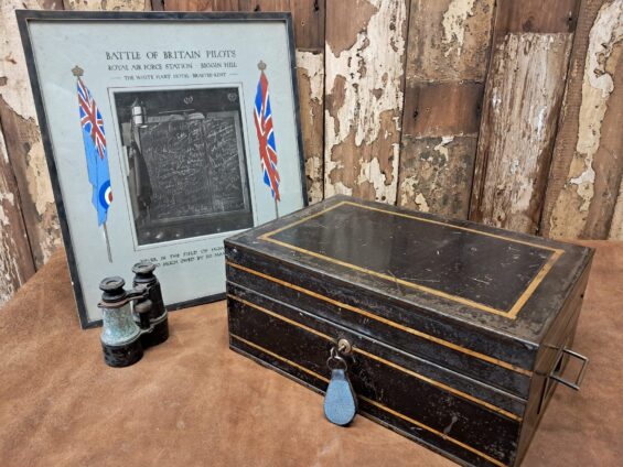 metal military writing box decorative homewares artefacts