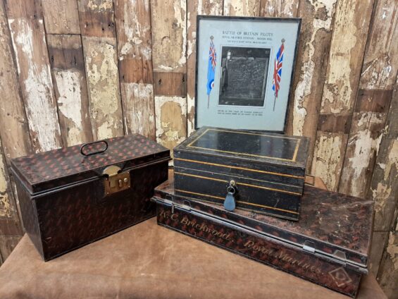 metal military writing box decorative homewares artefacts