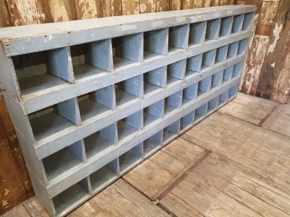 wooden pigeon holes furniture storage industrial