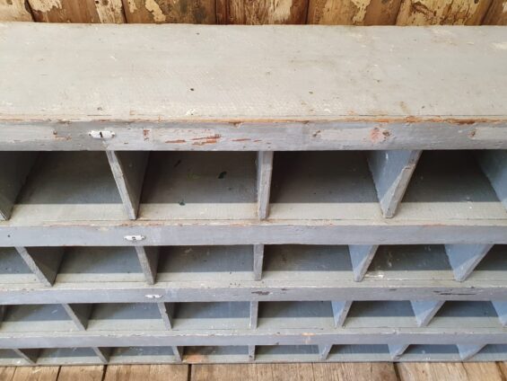 wooden pigeon holes furniture storage industrial