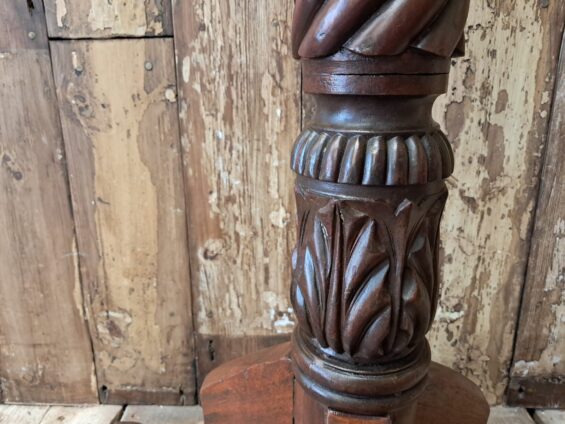 mahogany display stand pedestal torchere decorative homewares