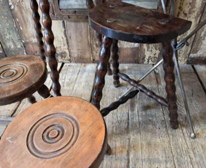hardwood tripod stool bobbin legs decorative homewares tables