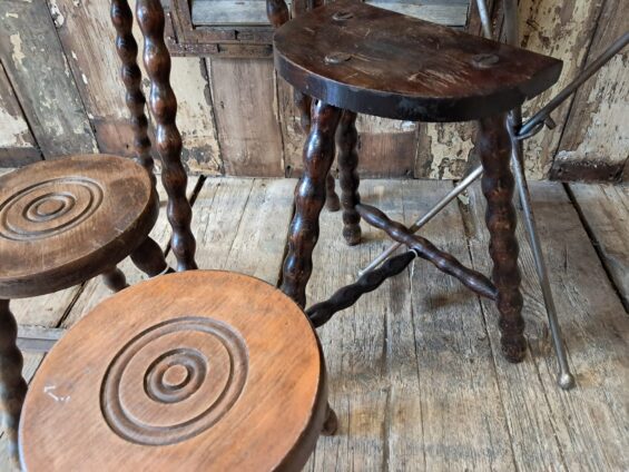 hardwood tripod stool bobbin legs decorative homewares tables