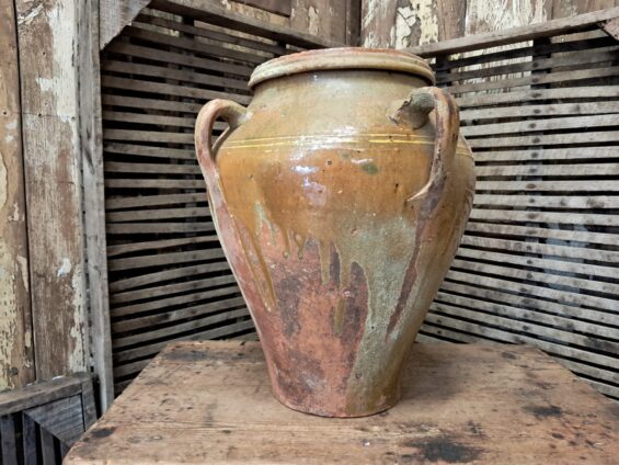 glazed terracotta spanish olive pot garden planters decorative homewares