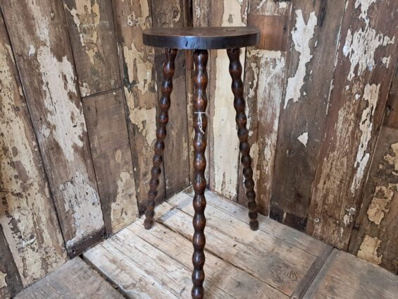 hardwood tripod demilune stool bobbin legs decorative homewares tables
