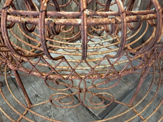 Victorian ornate metal etagere garden furniture planters decorative