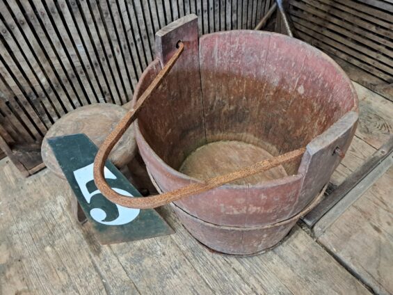 wooden chinese well bucket garden planters decorative homewares