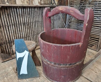 wooden chinese well bucket garden planters decorative homewares