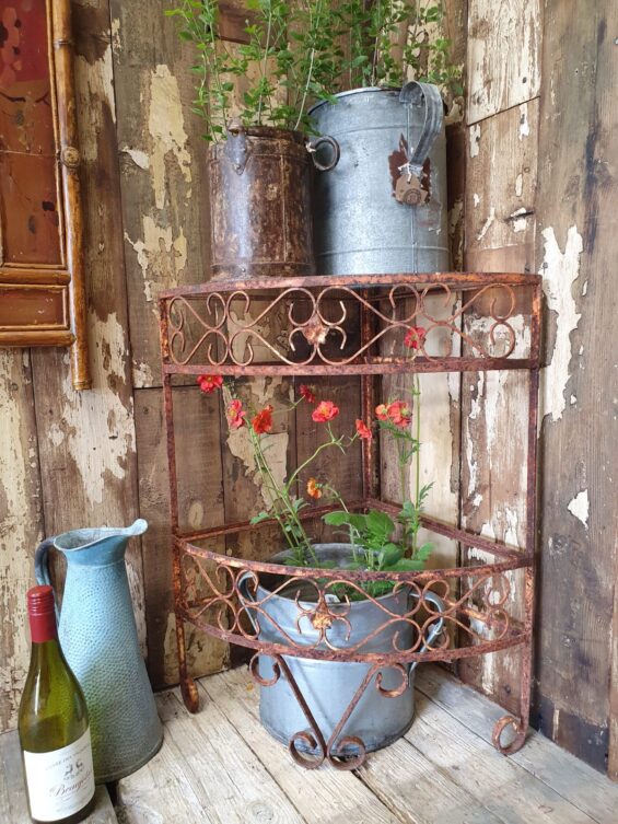 iron glass corner table garden furniture tables