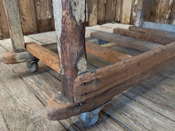 wooden shoemakers rack furniture storage industrial