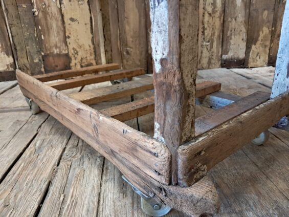 wooden shoemakers rack furniture storage industrial
